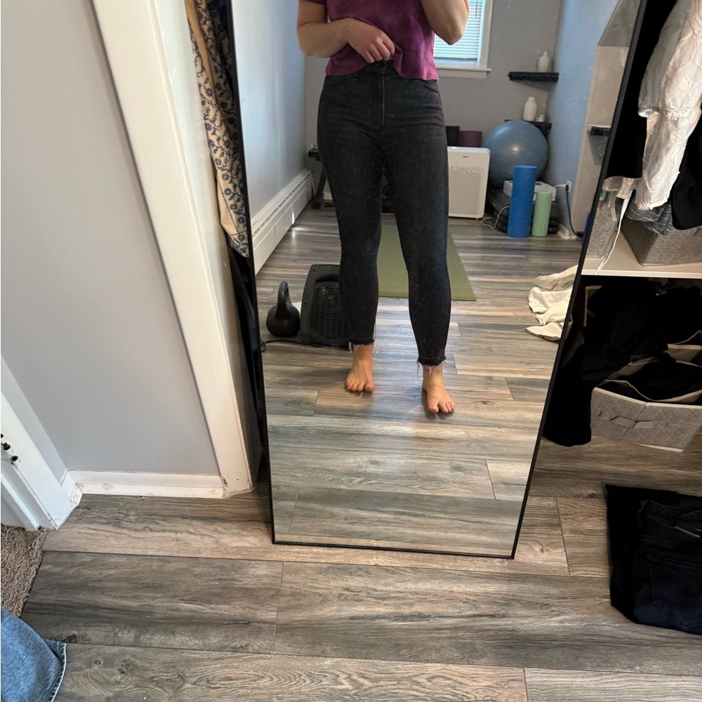 Abercrombie & Fitch Dark Gray High Rise Jeans